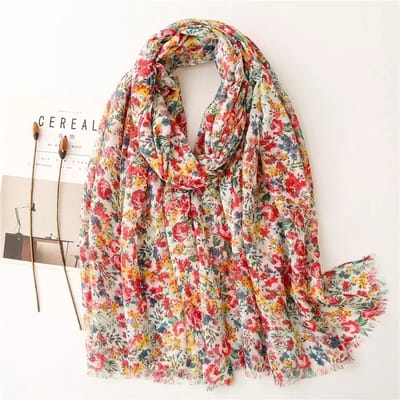 Emilie Scarves - sjaal - Bloemenprint - Ibiza - 100% viscose