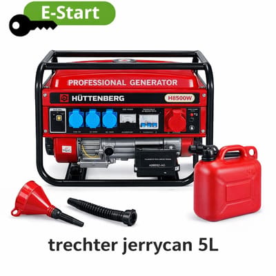 Huttenberg stille generator E-Start - aggregaat 2.5 kW – benzine – mobiel – noodstroom - groupe electrogene