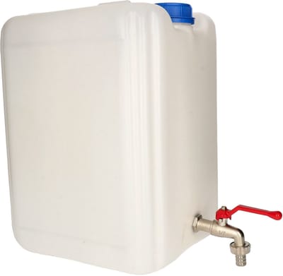 KOTARBAU® Watercontainer met Kraan, Kunststof, 10 L, Wit, Waterjerrycan met Kraan, voor Drinkwater en Sap, Camping Watercontainer, Waterreservoir