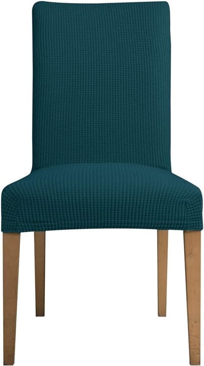 Elastische Stoelhoezen voor Eetkamerstoelen, Jacquard Stretch Covers in Olijfgroen, Set van 6 Stuks voor Bescherming en Stijl