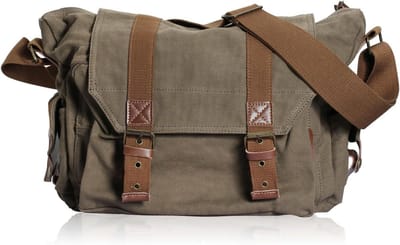 Professionele fototas - Cameratas - Apparatuur vervoeren - Uitneembare gevoerde binnenzak - 34 x 13 x 27 cm - Militair groen