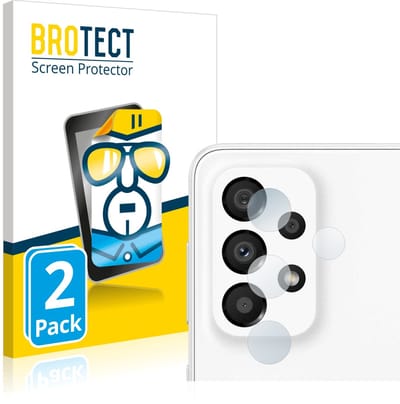 BROTECT - Screenprotector voor Samsung Galaxy A33 5G (ALLEEN Camera Lens) - Folie Beschermfolie transparant 2 Stuks