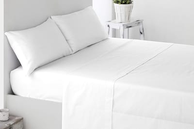Famanu – Kussensloop 100% geborstelde microvezel met hotelsluiting anti pilling 70 x 50 cm 2 stuks bed 135 cm wit