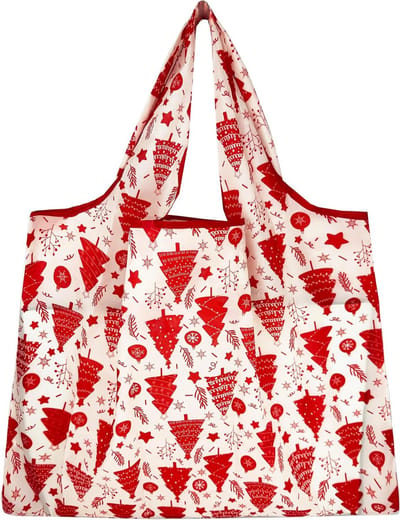 Grote Vouwbare Tas 50 x 66 cm, Herbruikbare Winkeltas, Lichtgewicht Handtas, Sneldrogend en Scheurvast voor Winkelen, Reizen en Uitjes