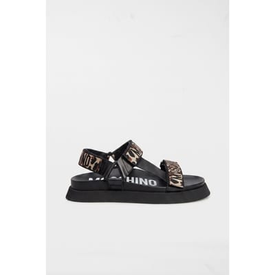 Moschino Calfskin Sandals Black Maat: 37 | Sandalen Outlet | Dames | Zwart