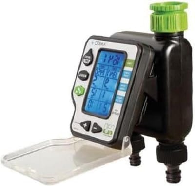 Waterkraan Programmeur - Automatische Sproeier - Automatisch Besproeien - Twee Onafhankelijke Zones - 3/4 en 1 Inch - Zwart