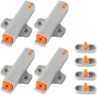 MTTproducts- Deurvanger Heavy Duty - Push To Open - Zelfsluitend - Grendel - 4x Deursloten - Maximale kracht 30N - Deurslot