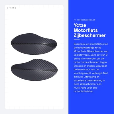 Dailygoods- Zijbeschermer Superieure Impact - Koolstofvezel - Krasbestendig - Antibotsingswacht - Vervanging voor Xmax 125/250/300/400 - Weerbestendig - Motorfietsbeschermer