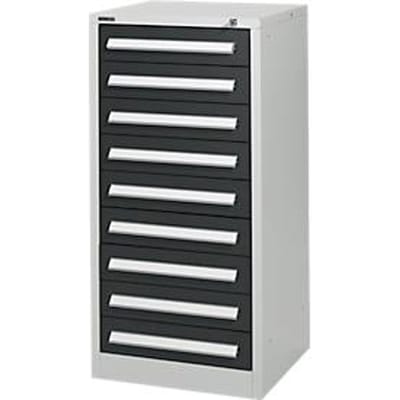 Schäfer Shop Select ladekast SF 90, 9 laden, lichtgrijs RAL 7035 antracietgrijs RAL 7016