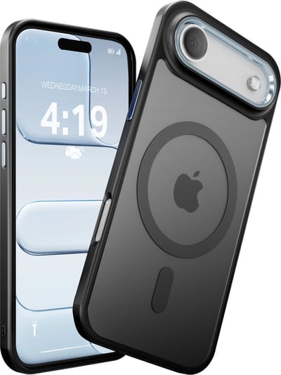 Hoesje - Geschikt voor iPhone 17 Air - Zwart - Geschikt voor MagSafe – Shock proof hoes