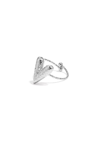Ring Chunky Heart - Zilver - Hart - Stainless Steel - Cadeau - Liefde - Valentijn