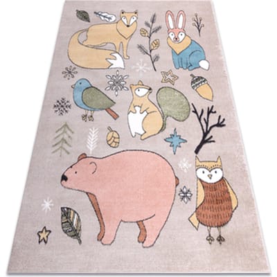 Kleden Rugsx Tapijt FUN Forester voor kinderen, dieren, bos 160x220 cm