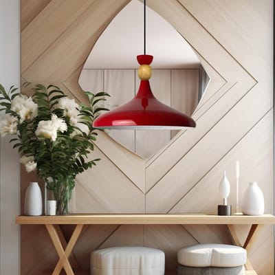 Bamyum Champion Hanglamp Industrieel Metaal Ø35 cm, Vintage Hanglamp, E27 Pendellamp