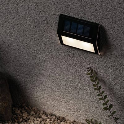 Paulmann 94234 Dayton Wandlamp op zonne-energie Energielabel: A (A - G) 0.05 W Warmwit Antraciet