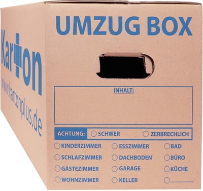 Verhuisdozen Karton - Archiefdozen Opslag - Veilig Verhuizen - Verstevigde Handgrepen Bodem - 62x30x33 cm - Bruin