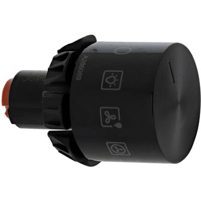 AEG knop, functies, zwart, 9+0 140286089051