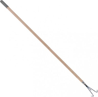 Hendrik Jan - Tuinkrabber - 3 tanden - Steel 140 cm - Essenhout