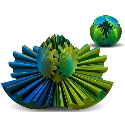 Gear Ball 3D Geprint Draaibare Bal Kubus Bol Fidget Speelgoed Voor Stress Angst Verlichting Stress Bol Bureau Speelgoed Voor Volwassenen Kind Cadeau