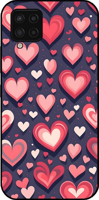 Smartphonica Telefoonhoesje Geschikt voor Samsung Galaxy A42 5G met Hartjes Opdruk - TPU Backcover Case With Heart Design geschikt voor Samsung Galaxy A42 5G