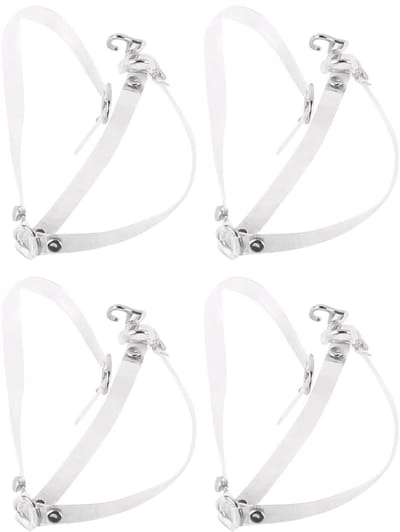 Dailygoods - Afneembare Schoenriemen - Antislip Enkelband - Stabiliteit en Comfort - Doorzichtig - Schoenaccessoires - Perfect voor Hoge Hakken - 2 Paar