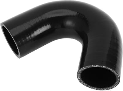 Dailygoods- Koelvloeistofslang 135 Graden - Zwarte Siliconen Slang - Binnendiameter 45 mm - Lengte 90 mm - Meerlaags Geweven - Temperatuurbestendig tot 300 °C - Siliconenslang
