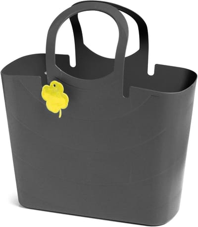 Grijze Kunststof Tas 40 cm Stevige Opbergtas