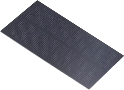Draagbaar Zonnepaneel - Zonnecel Module - Batterijen Opladen - Weerbestendig Ontwerp - 13x11x1 cm - Zwart