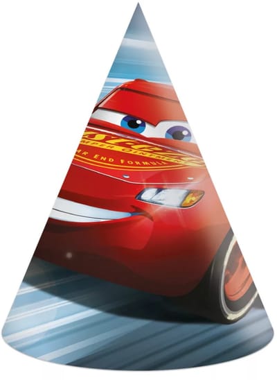 Disney Cars Feesthoedjes - 6 stuks - Voor kinderen - Rood - Feestje