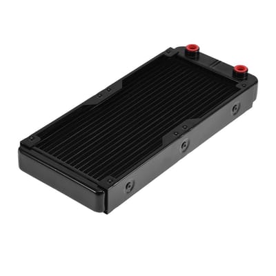 Dailygoody - Aluminium Radiator - 240 mm - Efficiënte Warmteoverdracht - 18 Buizen - Geschikt voor Waterkoeling - Ideaal voor Desktop-PC's - Compact O...