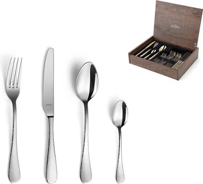 Amefa Sierra 24-delige Bestekset - Zilver - In luxe kist - RVS - Vaatwasmachinebestendig - 6 personen