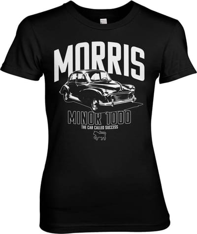 Morris Minor 1000 Girly Tee dames-T-shirt zwart