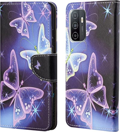 Coverup Hoesje - Geschikt voor Samsung Galaxy A53 Hoesje - Coverup Book Case - Vlinders