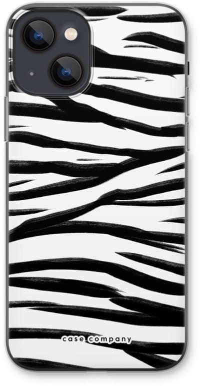 Case Company® - Hoesje geschikt voor iPhone 13 hoesje - Zebra pattern - Soft Cover Telefoonhoesje - Bescherming aan alle Kanten en Schermrand