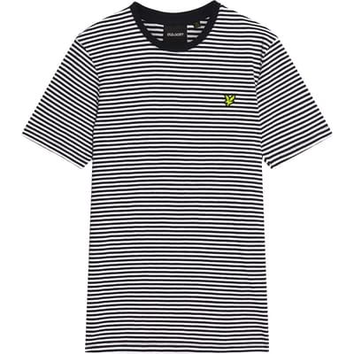 Breton gestreepte linnen T-shirt Lyle & Scott
