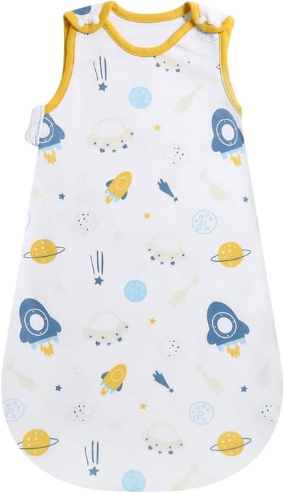 Babyslaapzak - Draagbare deken - Comfortabel slapen - Makkelijk luier wisselen - XL 18-24 maanden - Sterrenschip