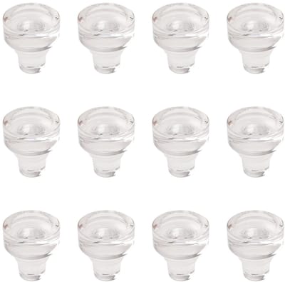 Dailygoods- Wijnflesstoppen 12 Stuks - Kristalhelder - T-vormig - Luchtdicht - Rubberen Afdichtring - Geschikt voor Glazen Flessen - Flessenstopper