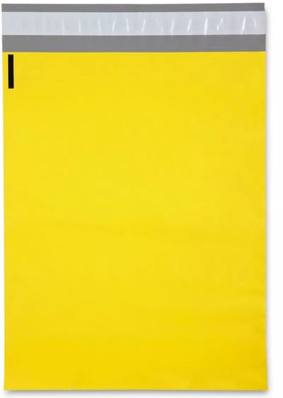 Verzendzakken Kleding - Postzakken Pakketten - Veilig Verzenden - Waterdicht Scheurvast - 32x45cm 50 stuks - Geel