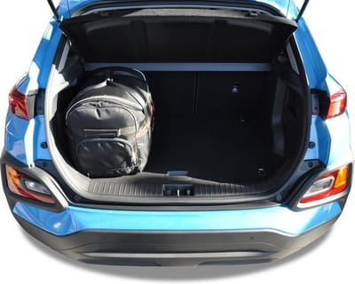HYUNDAI KONA 2017+ inclusief EV 3-delig Reistassen op Maat Auto Interieur Kofferbak Organizer Accessoires