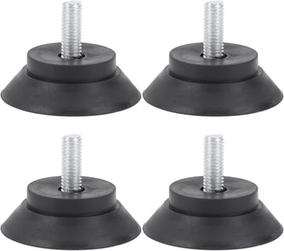 Set van 4 Antislip Rubber Voeten voor Meubels - Beschermpads voor Tafel, Stoelen en Banken met Schroefbevestiging