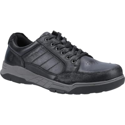 Hush Puppies Heren Finley Leren Veterschoenen (Zwart)
