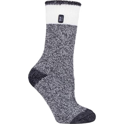 Heat Holders - Dames 2.3 tog thermo wintersokken - Snowdrop Zwart
