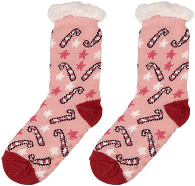 Clayre & Eef Kerstsokken one size Roze Synthetisch