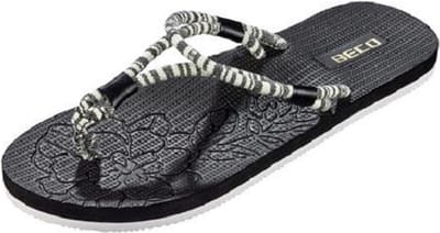 Beco Teenslippers Dames Eva Zwart/wit Maat 41