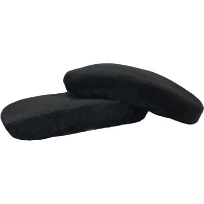 Accoudoir de chaise en mousse à mémoire de forme, coussin de bras de chaise de bureau avec housse amovible pour coudes et avant-bras noir