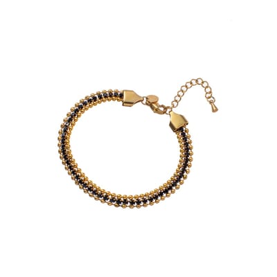 Go Dutch Label Armband (Sieraad) stenen Zwart