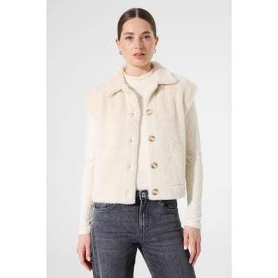 Garcia Ladies Jacket Turtledove Size: XXL | Faux Fur Jackets Outlet | Dames | Wit