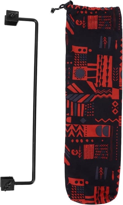 Camping Opbergrek - Buiten Hanger - Outdoor Koken - Stabiele Opstelling - 43 x 10 x 6 cm - Zwart