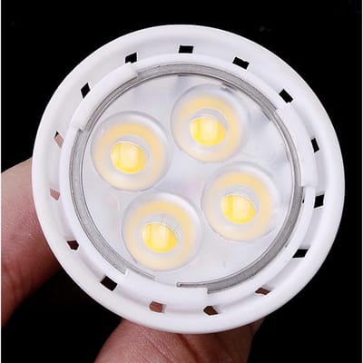 5.5W GU5.3 MR16 12V Blanc 4 LED Ampoule Projecteur En Céramique Lumineux SM blanc