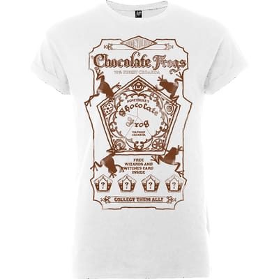 Harry Potter Honeydukes Chocolate Frogs Dames T-shirt - Wit/Bruin - L