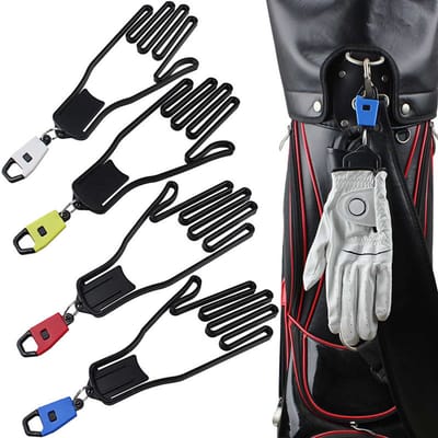 4-delige golfhandschoenhouder-met haak voor golftas-droogrek-vormhouder-accessoire voor golfhandschoenvormbehoud en drogen